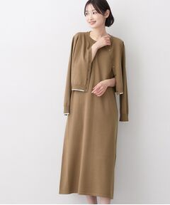 Dessin / デッサン ロング・マキシ丈ワンピース | 【2枚セット】ニットカーディガン×ノースリーブワンピース