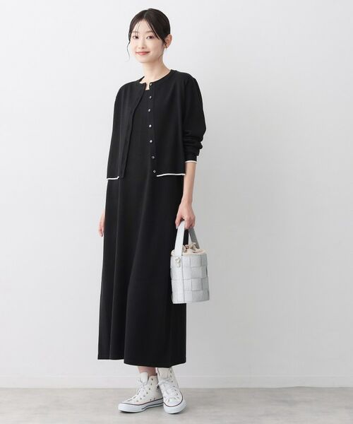 Dessin / デッサン ロング・マキシ丈ワンピース | 【2枚セット】ニットカーディガン×ノースリーブワンピース | 詳細3