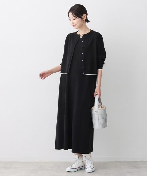 Dessin / デッサン ロング・マキシ丈ワンピース | 【2枚セット】ニットカーディガン×ノースリーブワンピース | 詳細4