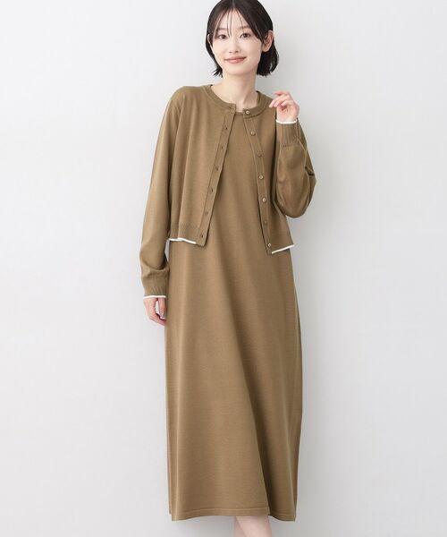 Dessin / デッサン ロング・マキシ丈ワンピース | 【2枚セット】ニットカーディガン×ノースリーブワンピース | 詳細7