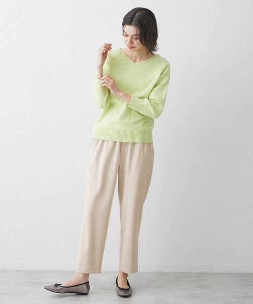 Dessin / デッサン ショート・ハーフ・半端丈パンツ | 【帯電防止/洗える】ストレッチツイルテーパードパンツ | 詳細7