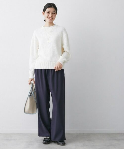 Dessin / デッサン パンツ | 【帯電防止/洗える】ストレッチツイルワイドパンツ | 詳細11
