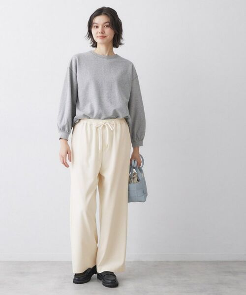 Dessin / デッサン パンツ | 【帯電防止/洗える】ストレッチツイルワイドパンツ | 詳細3
