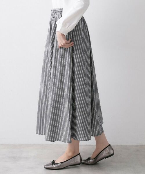 Dessin / デッサン ロング・マキシ丈スカート | TCストライプフレアスカート | 詳細14
