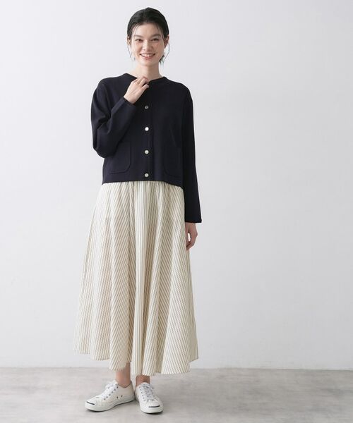 Dessin / デッサン ロング・マキシ丈スカート | TCストライプフレアスカート | 詳細3