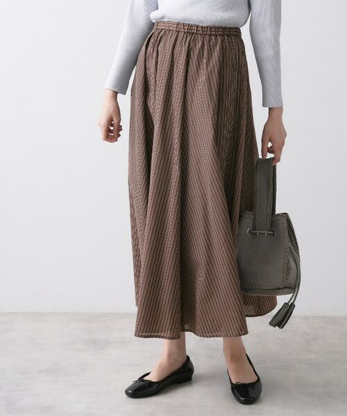 Dessin / デッサン ロング・マキシ丈スカート | TCストライプフレアスカート | 詳細9