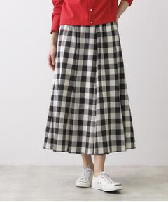 Dessin / デッサン ロング・マキシ丈スカート | 【ウエストゴム/洗える】映えチェック柄スカート