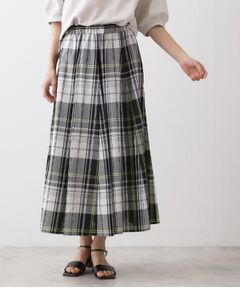 Dessin / デッサン ロング・マキシ丈スカート | 【ウエストゴム/洗える】映えチェック柄スカート