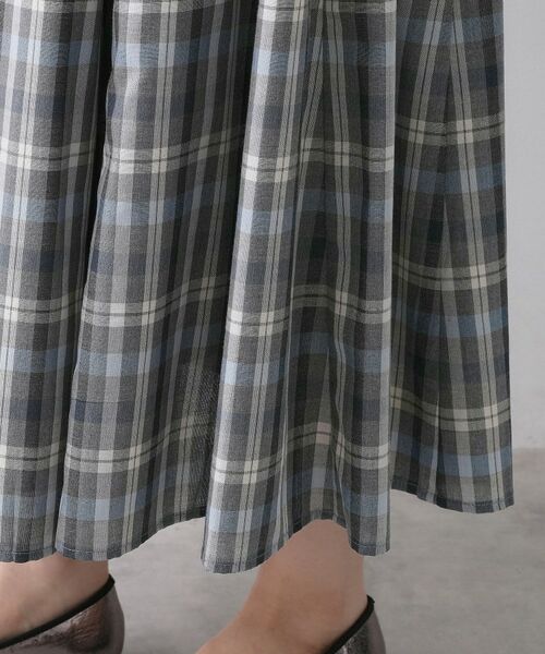 Dessin / デッサン ロング・マキシ丈スカート | 【ウエストゴム/洗える】映えチェック柄スカート | 詳細21