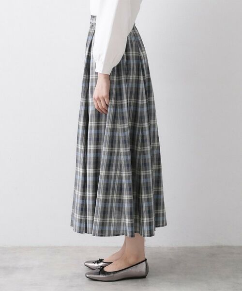Dessin / デッサン ロング・マキシ丈スカート | 【ウエストゴム/洗える】映えチェック柄スカート | 詳細29