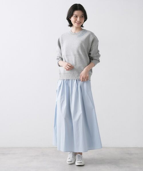 Dessin / デッサン ロング・マキシ丈スカート | 高密度フレアスカート | 詳細11