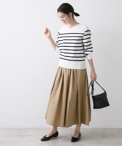 Dessin / デッサン ロング・マキシ丈スカート | 高密度フレアスカート | 詳細7