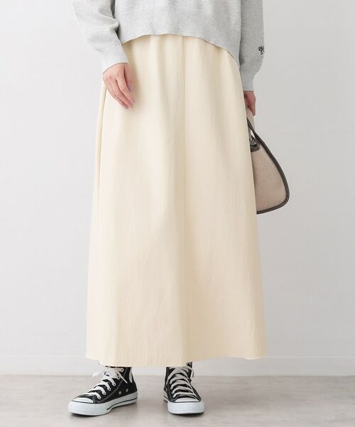 Dessin / デッサン ロング・マキシ丈スカート | 【ウエストゴム/洗える】フィブリルソフトAラインスカート | 詳細1