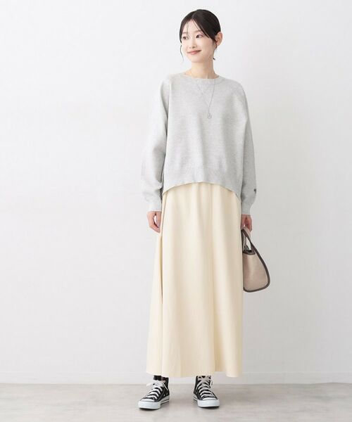 Dessin / デッサン ロング・マキシ丈スカート | 【ウエストゴム/洗える】フィブリルソフトAラインスカート | 詳細3