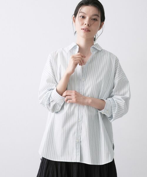 Dessin / デッサン シャツ・ブラウス | ブロードシャツ(サックスブルー(390))