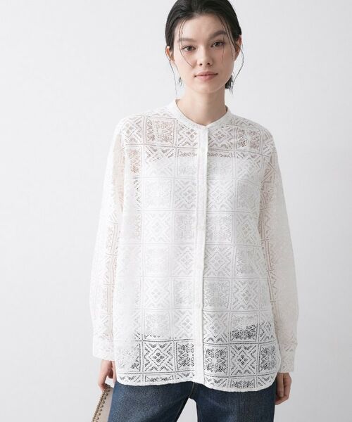 Dessin / デッサン シャツ・ブラウス | スクエアレースシャツ | 詳細1