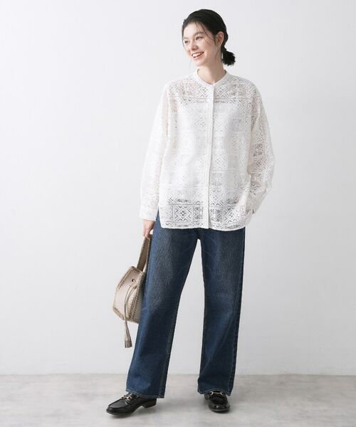 Dessin / デッサン シャツ・ブラウス | スクエアレースシャツ | 詳細3