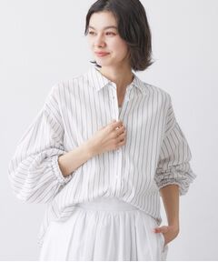 Dessin / デッサン シャツ・ブラウス | 【洗える】バルーンスリーブバンドカラーシャツ
