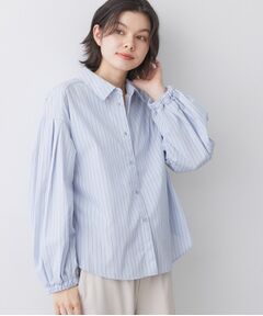 Dessin / デッサン シャツ・ブラウス | 【洗える】バルーンスリーブバンドカラーシャツ