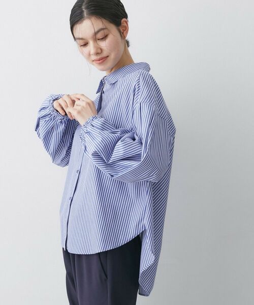 Dessin / デッサン シャツ・ブラウス | 【洗える】バルーンスリーブバンドカラーシャツ | 詳細10