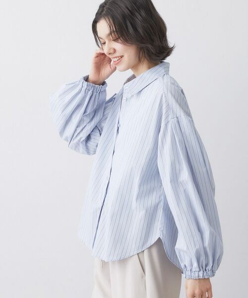 Dessin / デッサン シャツ・ブラウス | 【洗える】バルーンスリーブバンドカラーシャツ | 詳細6