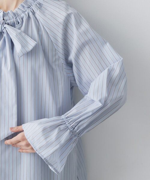 Dessin / デッサン シャツ・ブラウス | 【洗える】フリルボウタイストライプブラウス | 詳細18