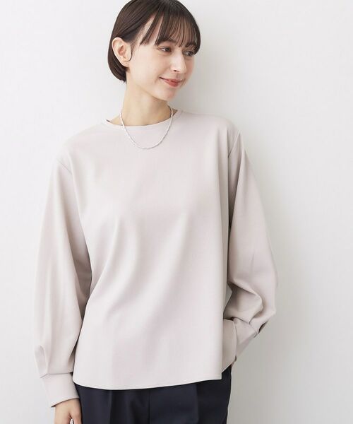 Dessin / デッサン シャツ・ブラウス | ジョーゼットTシャツブラウス（グレージュ(050)）