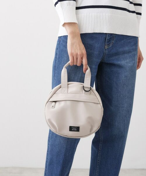 Dessin / デッサン ショルダーバッグ | 【軽量】ポリエステルラウンド型２WAYショルダーバッグ（ライトベージュ(051)）
