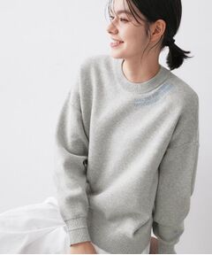 Dessin / デッサン ニット・セーター | 【ユニセックス/洗える】ロゴ刺繍入りコットンジャカード