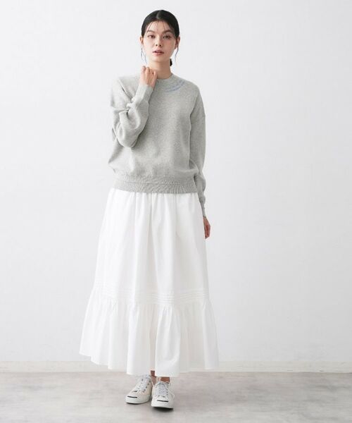 Dessin / デッサン ニット・セーター | 【ユニセックス/洗える】ロゴ刺繍入りコットンジャカード | 詳細11