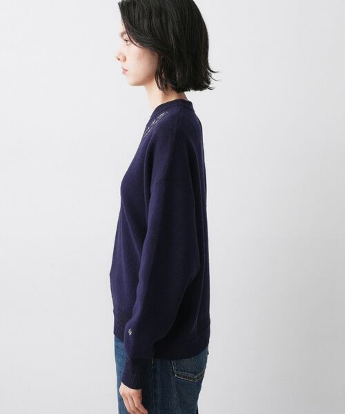 Dessin / デッサン ニット・セーター | 【ユニセックス/洗える】ロゴ刺繍入りコットンジャカード | 詳細14