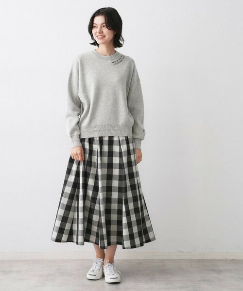 Dessin / デッサン ニット・セーター | 【ユニセックス/洗える】ロゴ刺繍入りコットンジャカード | 詳細3