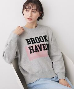 【ユニセックス/洗える】ロゴコットンジャカード