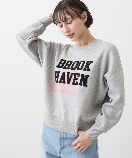 Dessin / デッサン ニット・セーター | 【ユニセックス/洗える】ロゴコットンジャカード | 詳細10