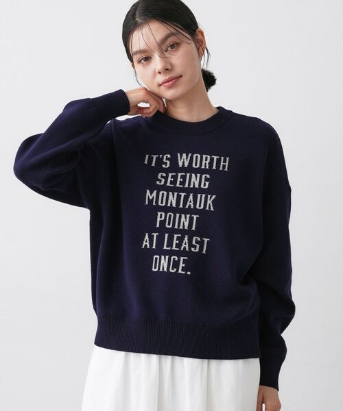 Dessin / デッサン ニット・セーター | 【ユニセックス/洗える】ロゴコットンジャカード | 詳細5