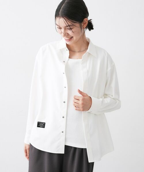 Dessin / デッサン シャツ・ブラウス | 【ユニセックス/撥水】コットンライクカラーシャツ | 詳細1