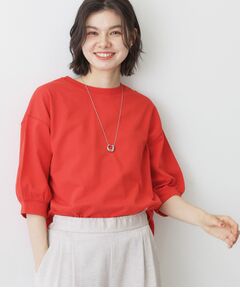 Dessin / デッサン カットソー | 【新色追加/360度可愛い】バックヘンリーカットソー5分袖