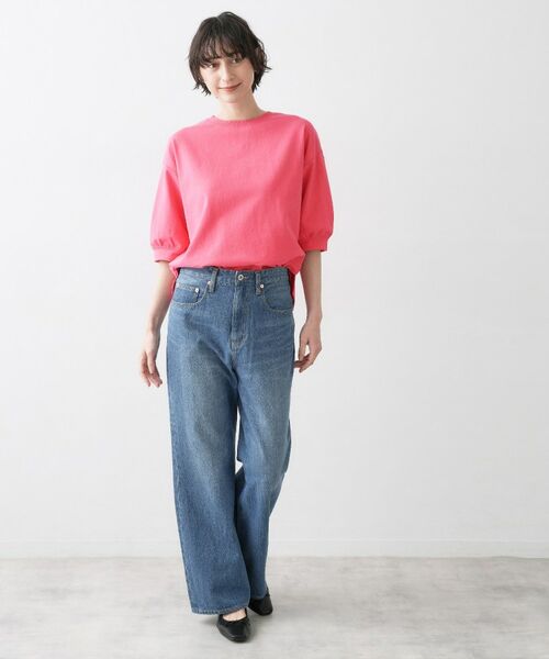 Dessin / デッサン カットソー | 【360度可愛い・洗える】バックヘンリーカットソー5分袖 | 詳細15