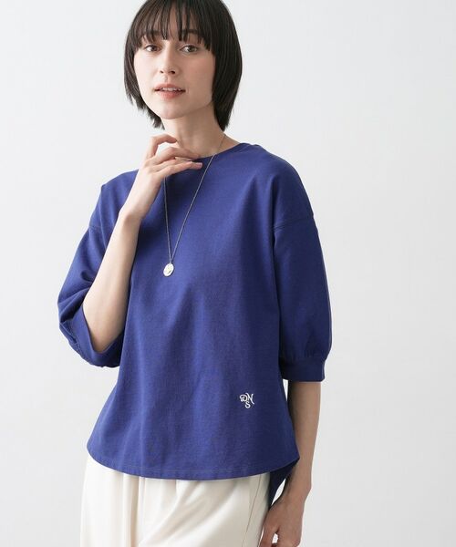 Dessin / デッサン カットソー | 【360度可愛い・洗える】バックヘンリーカットソー5分袖 | 詳細17