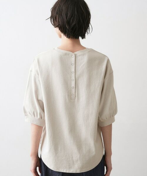 Dessin / デッサン カットソー | 【360度可愛い・洗える】バックヘンリーカットソー5分袖 | 詳細23