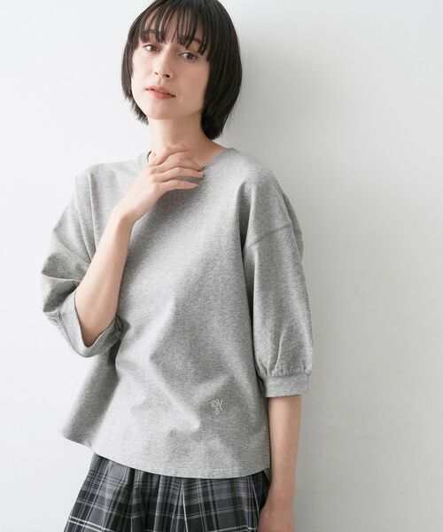 Dessin / デッサン カットソー | 【360度可愛い・洗える】バックヘンリーカットソー5分袖 | 詳細5