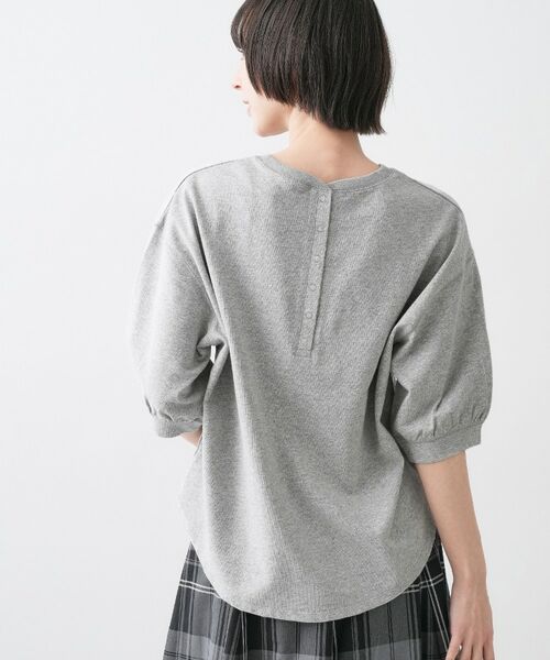 Dessin / デッサン カットソー | 【360度可愛い・洗える】バックヘンリーカットソー5分袖 | 詳細6