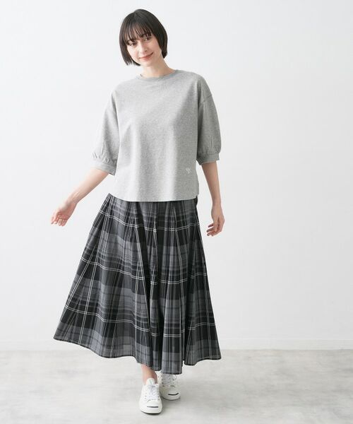 Dessin / デッサン カットソー | 【360度可愛い・洗える】バックヘンリーカットソー5分袖 | 詳細7