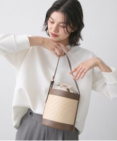 Dessin / デッサン ショルダーバッグ | ストライプ柄バッグコンビバケツショルダー