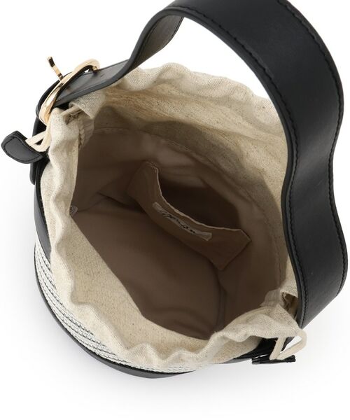 Dessin / デッサン ショルダーバッグ | ストライプ柄バッグコンビバケツショルダー | 詳細10