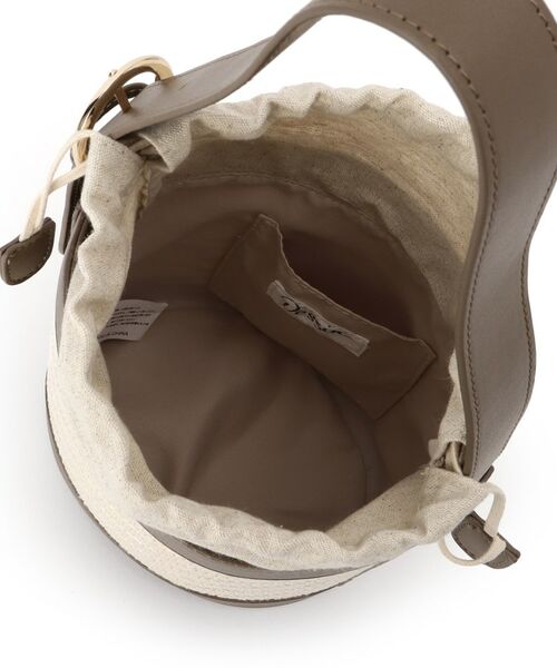 Dessin / デッサン ショルダーバッグ | ストライプ柄バッグコンビバケツショルダー | 詳細11