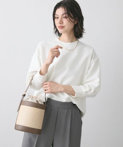 Dessin / デッサン ショルダーバッグ | ストライプ柄バッグコンビバケツショルダー | 詳細3