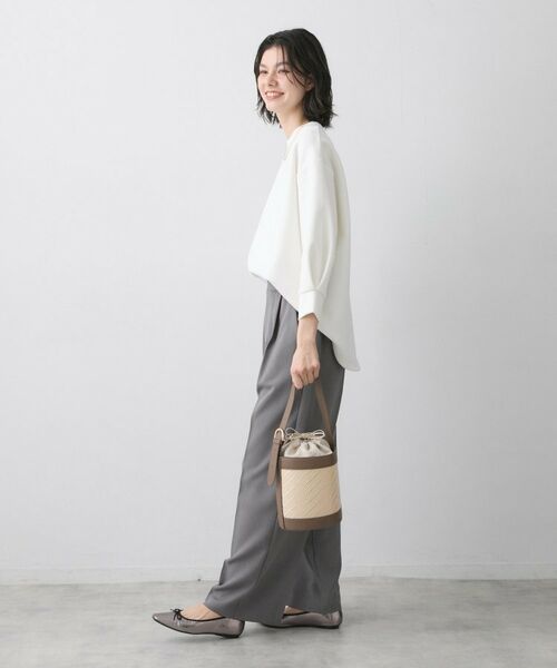 Dessin / デッサン ショルダーバッグ | ストライプ柄バッグコンビバケツショルダー | 詳細4