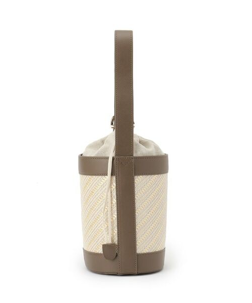 Dessin / デッサン ショルダーバッグ | ストライプ柄バッグコンビバケツショルダー | 詳細7