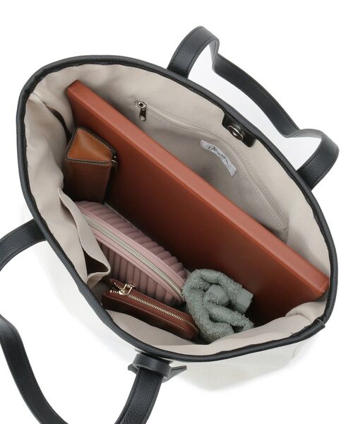 Dessin / デッサン トートバッグ | 【A4収納可】キャンバス×レザー調トート | 詳細12